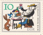 Germany GDR DDR fairy tale The Table, the Ass and the Stick stamp plate flaw 1237I