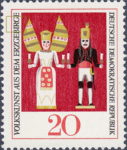 Germany GDR DDR Erzgebirge figurine stamp plate flaw 1334
