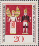 Germany GDR DDR Erzgebirge angel soldier stamp plate flaw 1334