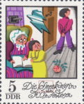 DDR 1801I GDR Hans Christian Andersen Snow Queen postage stamp flaw