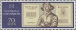DDR Nicolaus Copernicus postage stamp