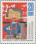 DDR 1994II GDR child drawing postage stamp plate flaw