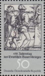DDR 2018II GDR postage stamp peasant revolt