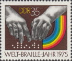 DDR 2091 GDR World Braille Day