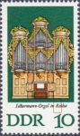 GDR postage stamp Gottfried Silbermann organ DDR 2111