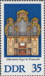 GDR postage stamp Gottfried Silbermann organ DDR 2113