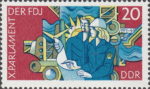 GDR 1976 postage stamp Free German Youth Organization DDR 2134