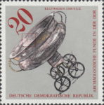 GDR 1976 postage stamp archaeology Kultwagen DDR 2183I