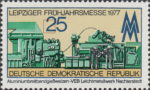 GDR 1977 postage stamp Leipzig Spring Fair DDR 2209