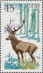 GDR 1977 postage stamp deer DDR 2271