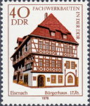 GDR 1978 postage stamp Fachwerk building DDR 2298
