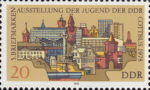 GDR 1978 postage stamp philatelic exhibition Cottbus plate flaw DDR 2344I
