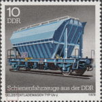 GDR 1979 postage stamp railway plate flaw DDR 2415I