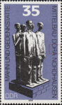 GDR 1979 postage stamp WWII victims Dora plate flaw DDR 2451