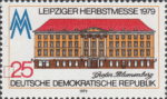 GDR 1979 postage stamp Blumenberg plate flaw DDR 2453