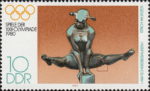 GDR 1980 postage stamp Olympic games Moscow plate flaw DDR 2503