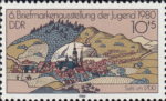 GDR 1980 philatelic exhibition stamp plate flaw DDR 2532V