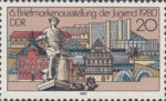 GDR 1980 philatelic exhibition stamp plate flaw DDR 2533I