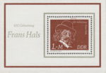 GDR 1980 Frans Hals souvenir sheet plate flaw DDR 2547