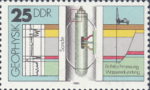 GDR 1980 geophysical exploration stamp plate flaw DDR 2558I