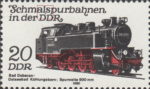 GDR 1980 train stamp plate flaw DDR 2563