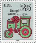 GDR 1980 train toy stamp plate flaw DDR 2568I