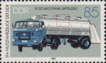 Germany truck tank W 50 postage stamp plate flaw