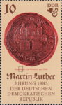 Germany Eisleben city seal postage stamp