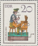 GDR 1982 Toys postage stamp plate flaw