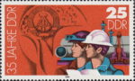 GDR postage stamp plate flaw 2900I