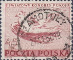 Poland 1950 World Peace Congress Warsaw 45 gr. postage stamp Type 2