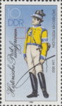 GDR DDR 1986 postal uniform stamp plate flaw 2997I