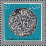 Germany Stadttaler Nordhausen postage stamp plate flaw