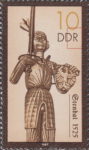 Germany DDR Roland statue Stendal postage stamp plate flaw