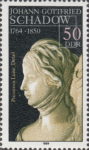 Johann Gottfried Schadow princess Luise postage stamp plate flaw