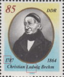 Christian Ludwig Brehm postage stamp plate flaw 3257I