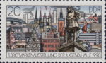 Germany 1990 youth stamp exhibition Halle plate flaw 3339III