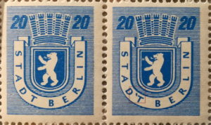 Berlin Brandenburg 20 pf stamp plate flaw 6 IV