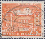 West Berlin 1949 25 pf Tegel Castle postage stamp plate flaw