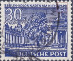 West Berlin 1949 30 pf Kleist Park postage stamp plate flaw