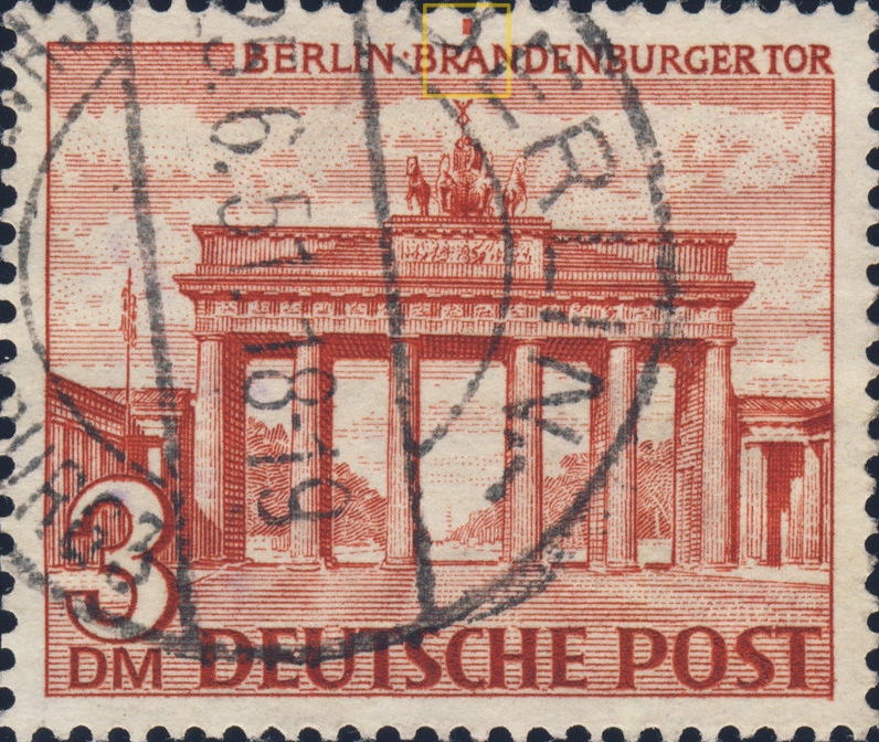 Lufblockade German parcel stamps Berliner Senat Paketmarken Reserve für eine 2 