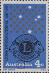 Australia Lions International postage stamp plate flaw