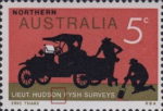 Australia Hudson Fysh surveys postage stamp plate flaw