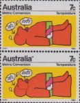 Australia 1973 metric conversion postage stamp plate flaw
