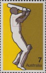 Australia Cricket postage stamp retouching