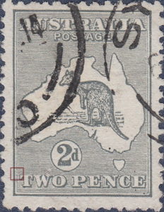 Australia Kangaroo stamp Die I