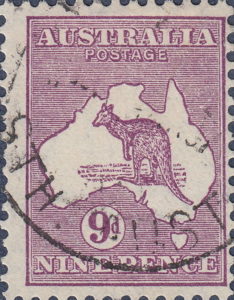 Australia Kangaroo stamp Die II
