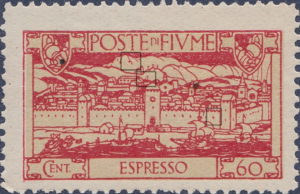 Fiume special delivery stamp 1923