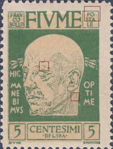 Fiume Gabriele d'Annunzio postage stamp forgery