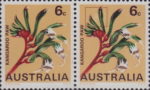 Australia flowers Kangaroo paw postage stamp plate flaw